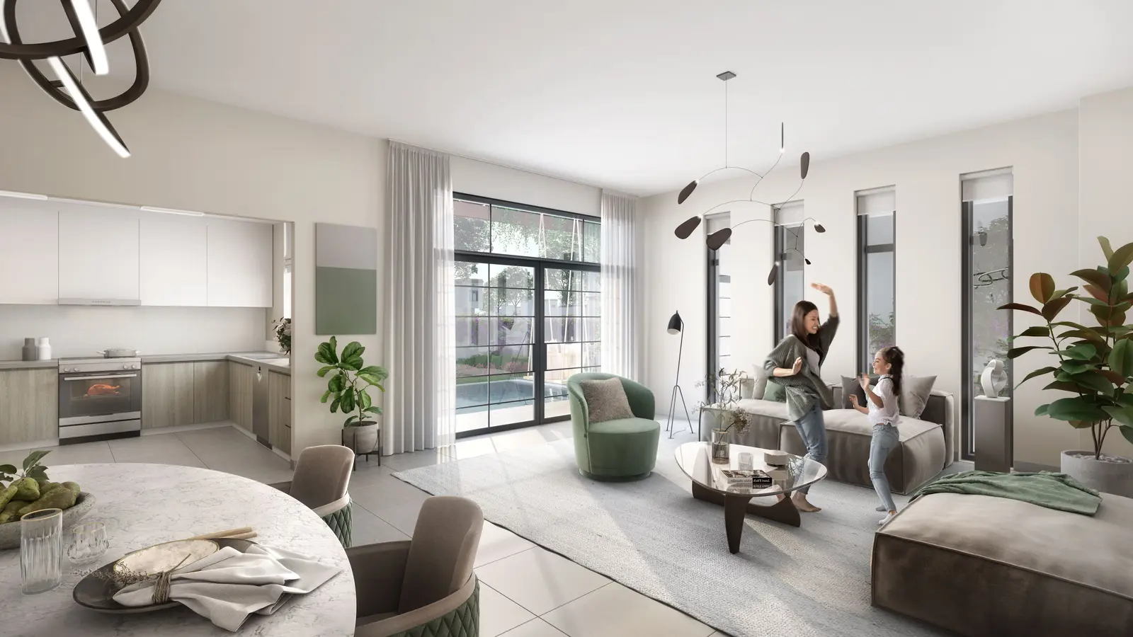 Yas Park Gate Yas Island Abu Dhabi villa interiors featuring open-plan layouts, airy Mediterranean designs, and natural sunlight..jpg