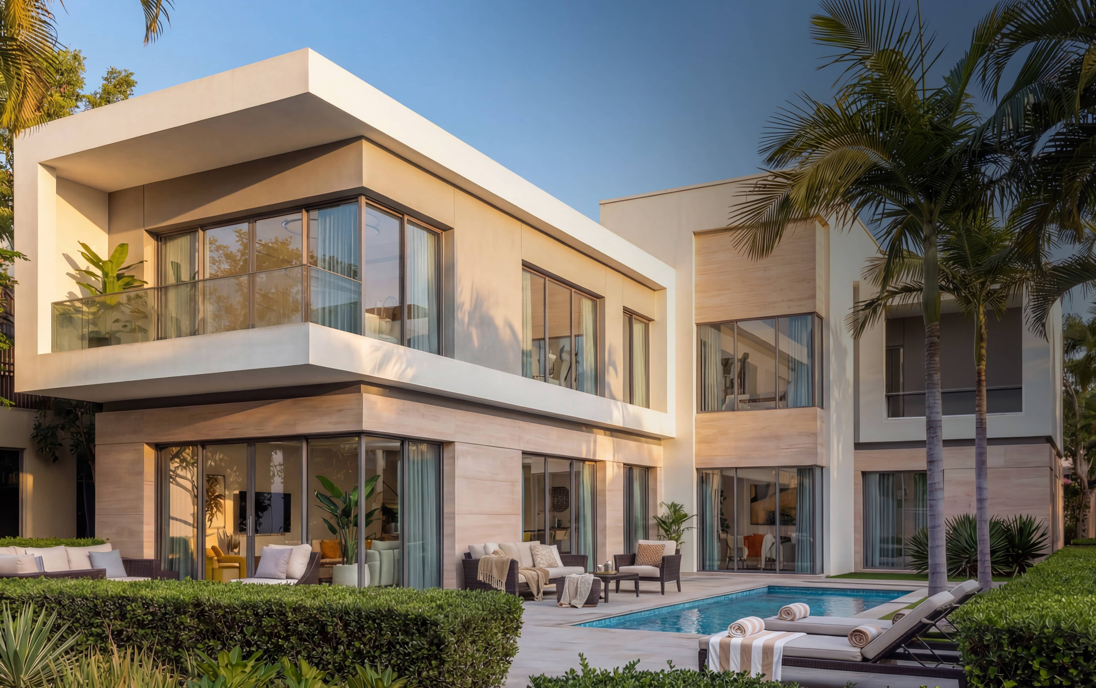 Townhouse exterior at Sobha City Abu Dhabi Phase 1 featuring contemporary façades and premium community streetscape