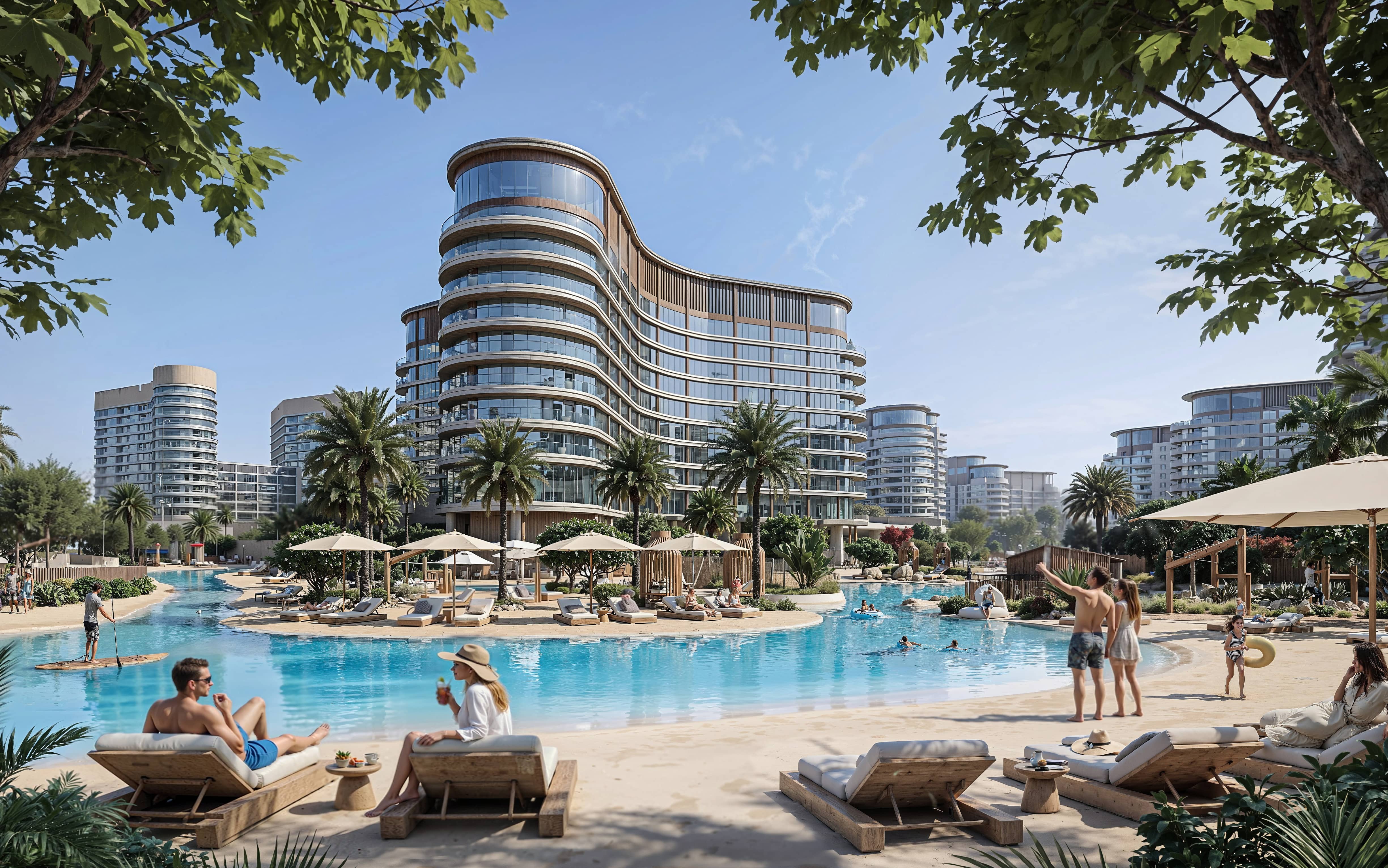 Modern residential cluster exterior at Sobha City Abu Dhabi Phase 1 showcasing premium design and community planning.