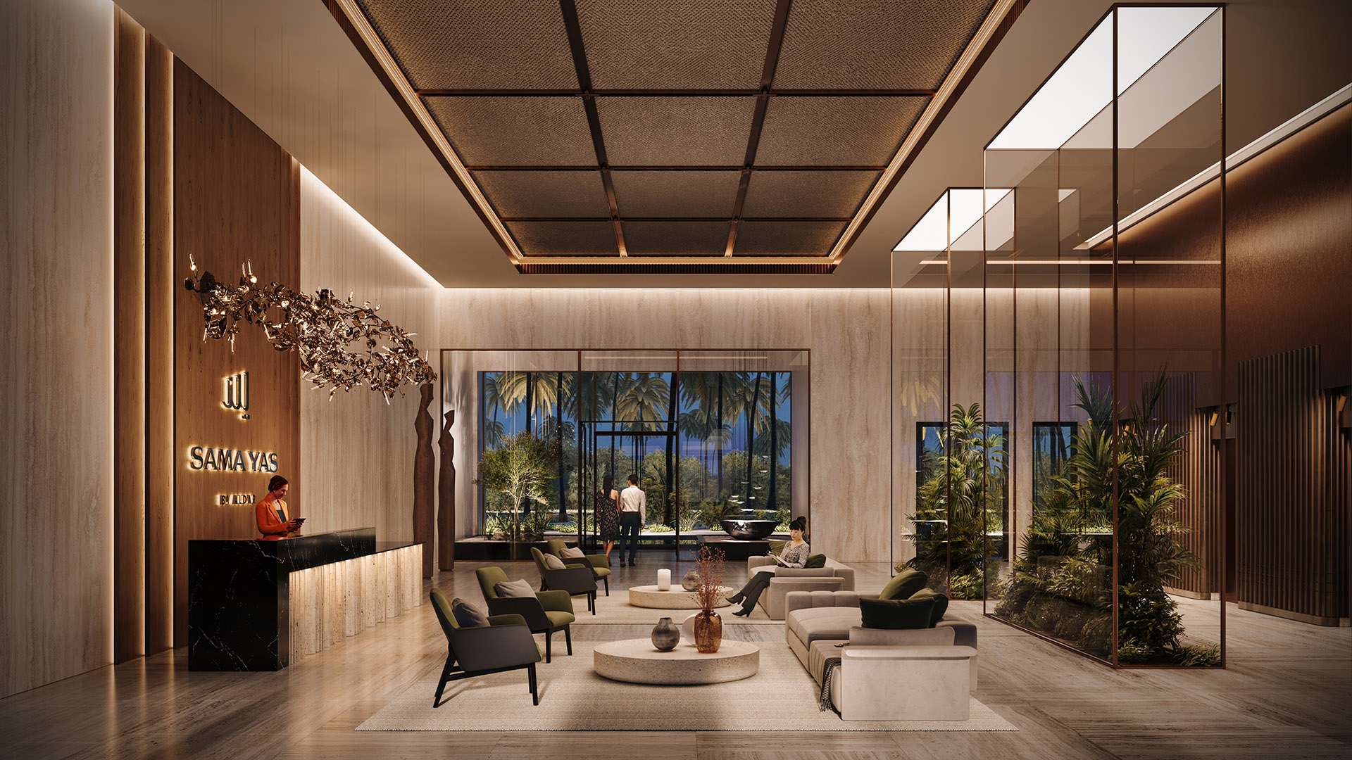 Sama Yas by Aldar luxury park community on Yas Island Abu Dhabi with retail, dining, and leisure facilities