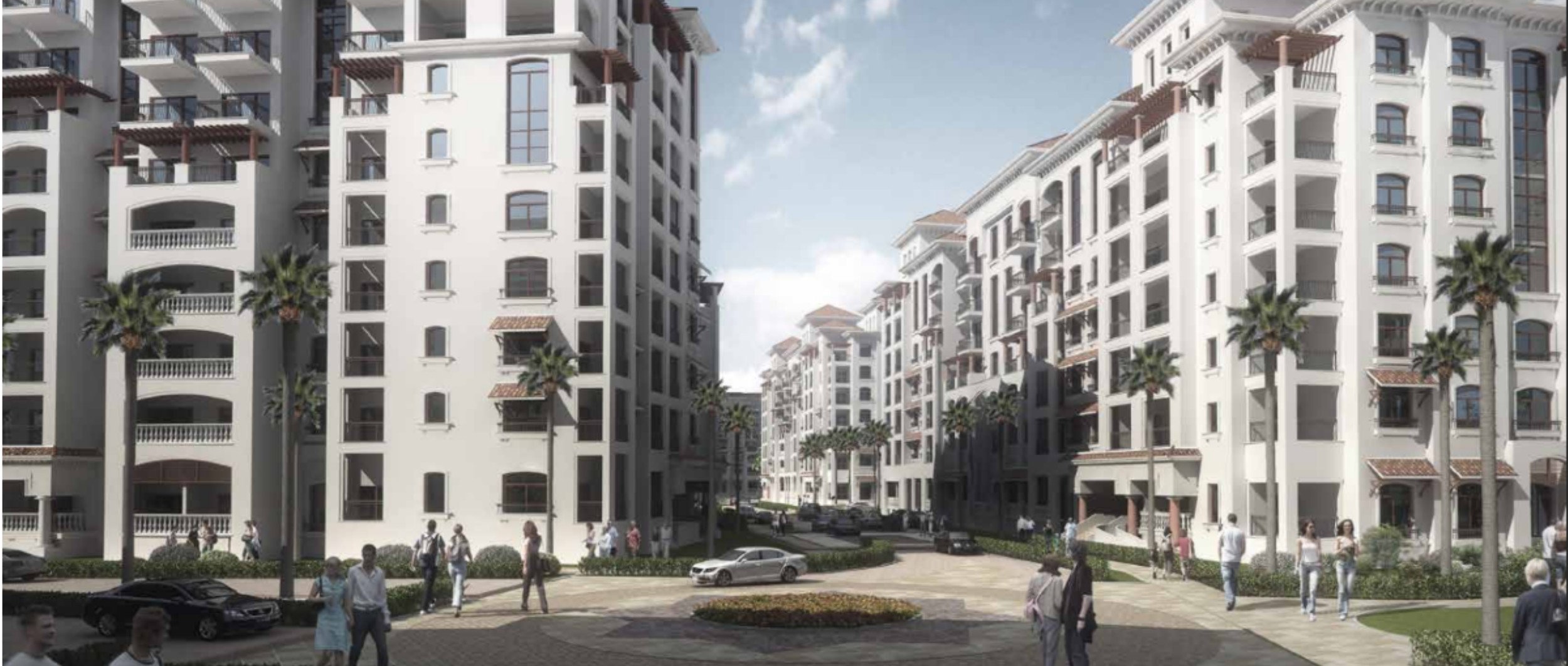 Ansam Residences at Yas Island Abu Dhabi Andalusian-style apartments beside Yas Links Golf Course view
