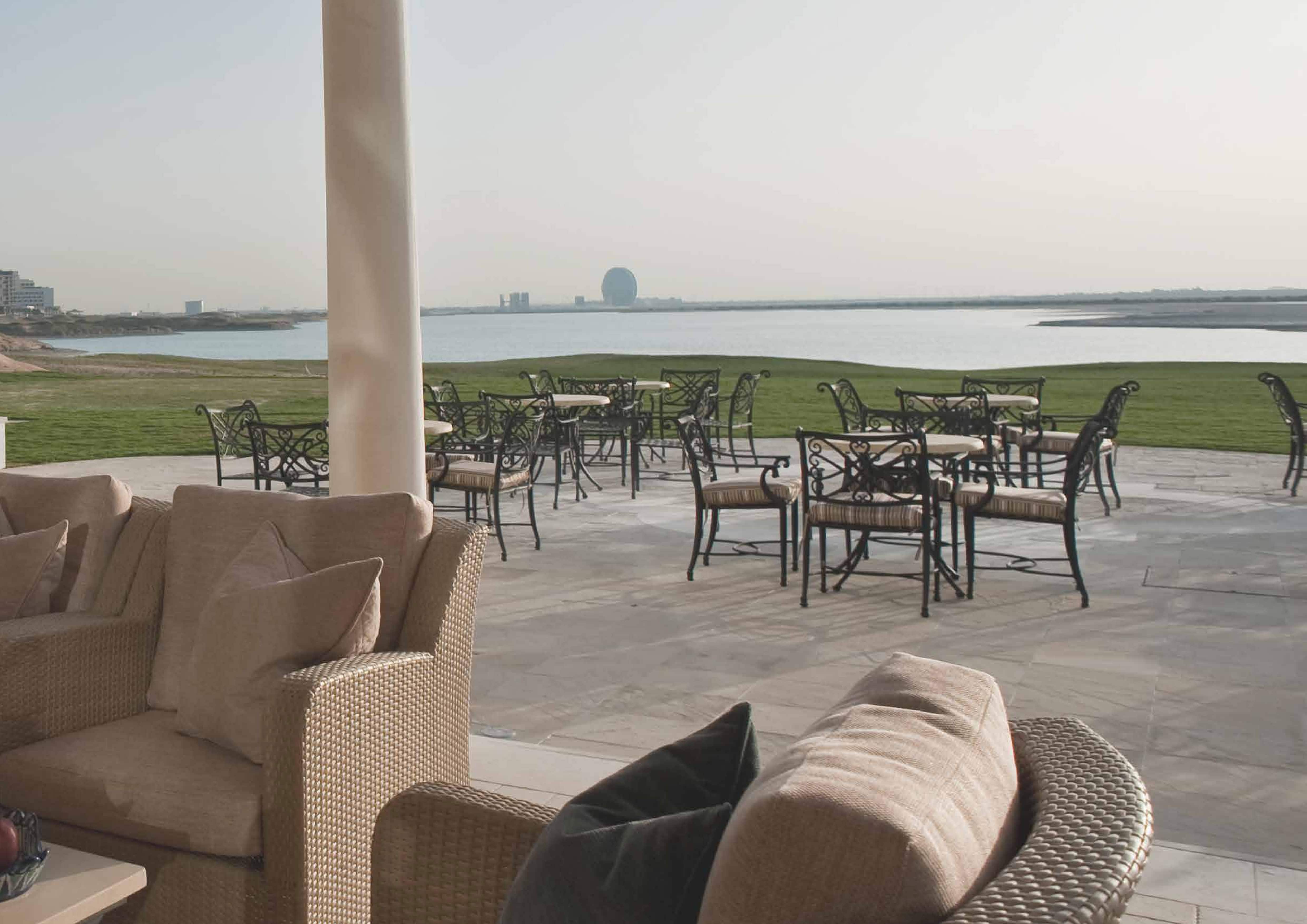 Mediterranean-style low-rise apartment buildings at Ansam Yas Island, reflecting the community's relaxed, resort-inspired residential character in Abu Dhabi.