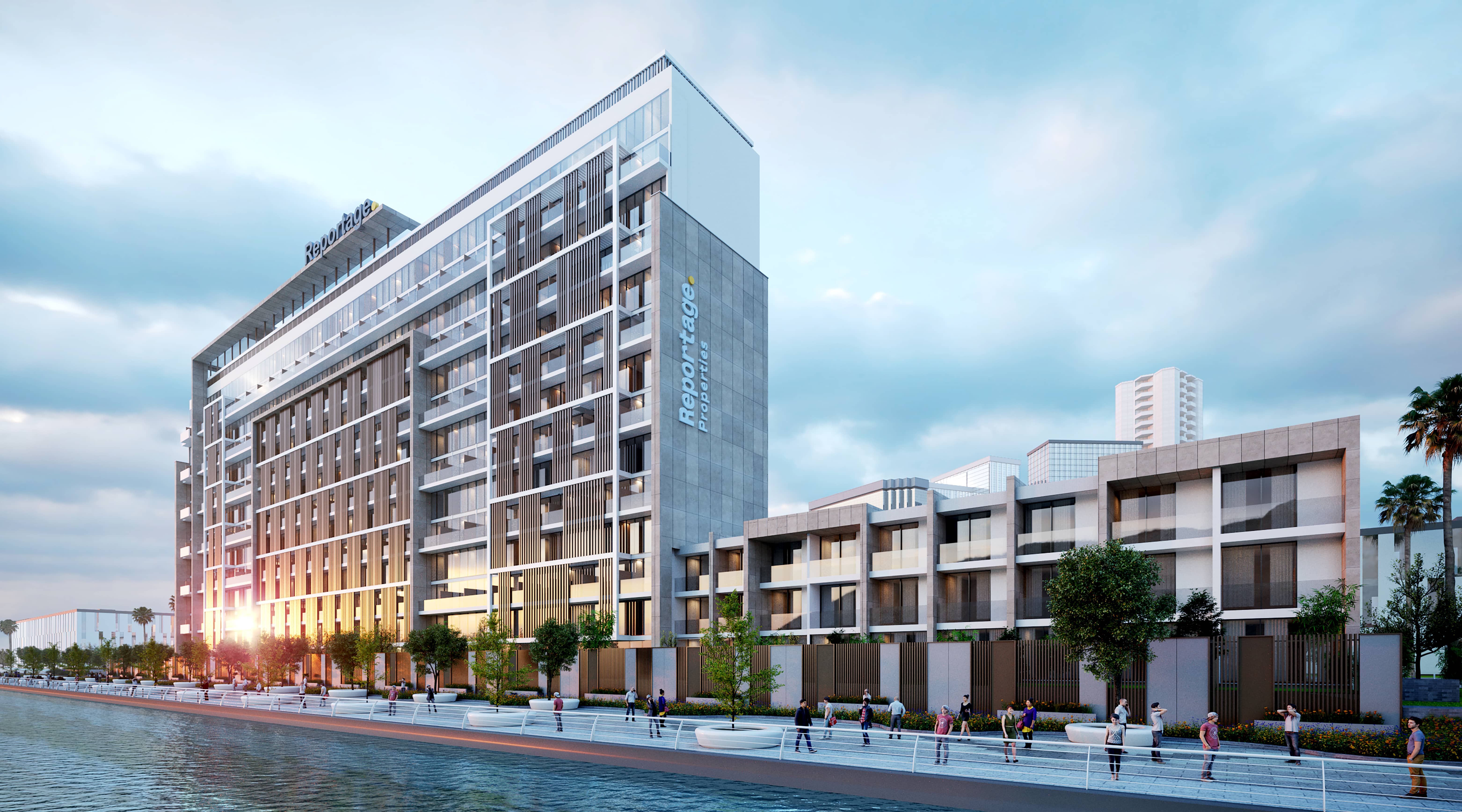 Perla 1 Yas Island Abu Dhabi contemporary building façade featuring sophisticated architecture, spacious balconies, and premium waterfront lifestyle living.