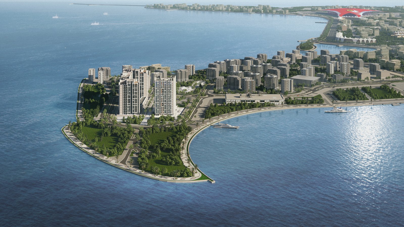 Community amenities and landscaped gardens at Selina Bay with swimming pools, gymnasiums, children's play areas, and recreational facilities