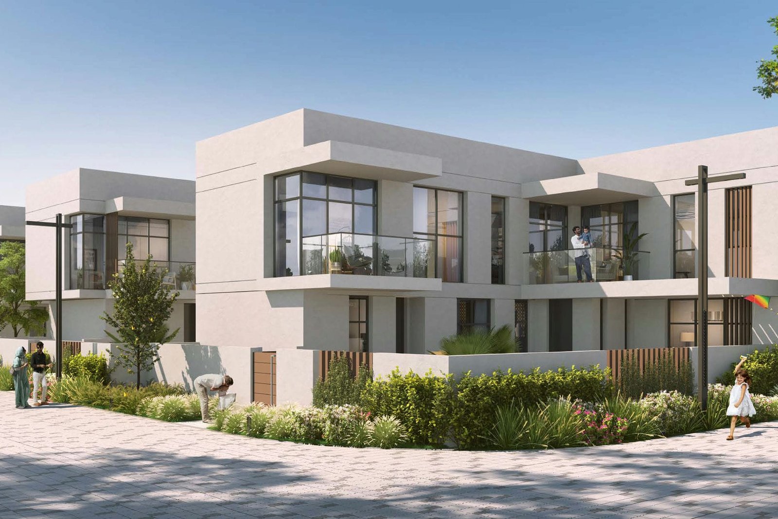 Community amenities and green spaces at The Sustainable City with equestrian center, sports courts, swimming pools, and recreational facilities