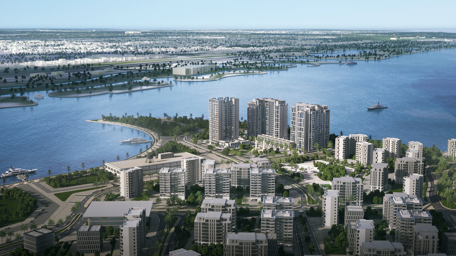 Contemporary residential exterior at Selina Bay featuring modern architecture and elegant design within Yas West community on Yas Island