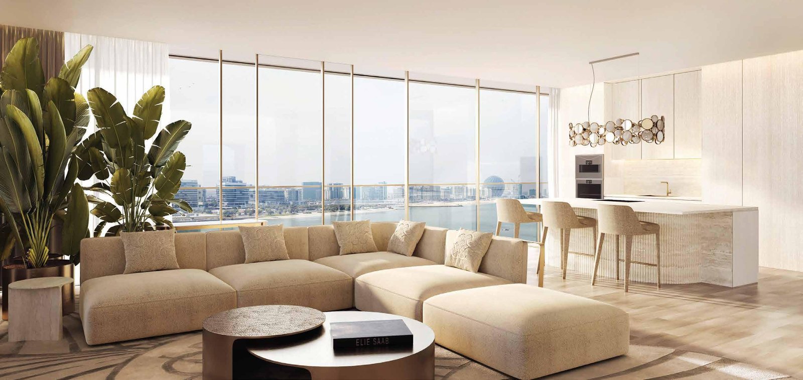 Stellar by Elie Saab luxury waterfront residences on Yas Island with modern architecture and designer façade