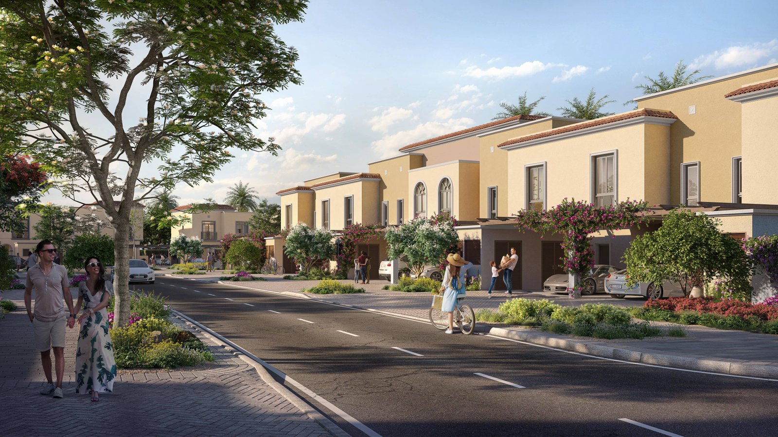 Contemporary Mediterranean lifestyle at Yas Park Gate by Aldar on Yas Island with elegant residential design