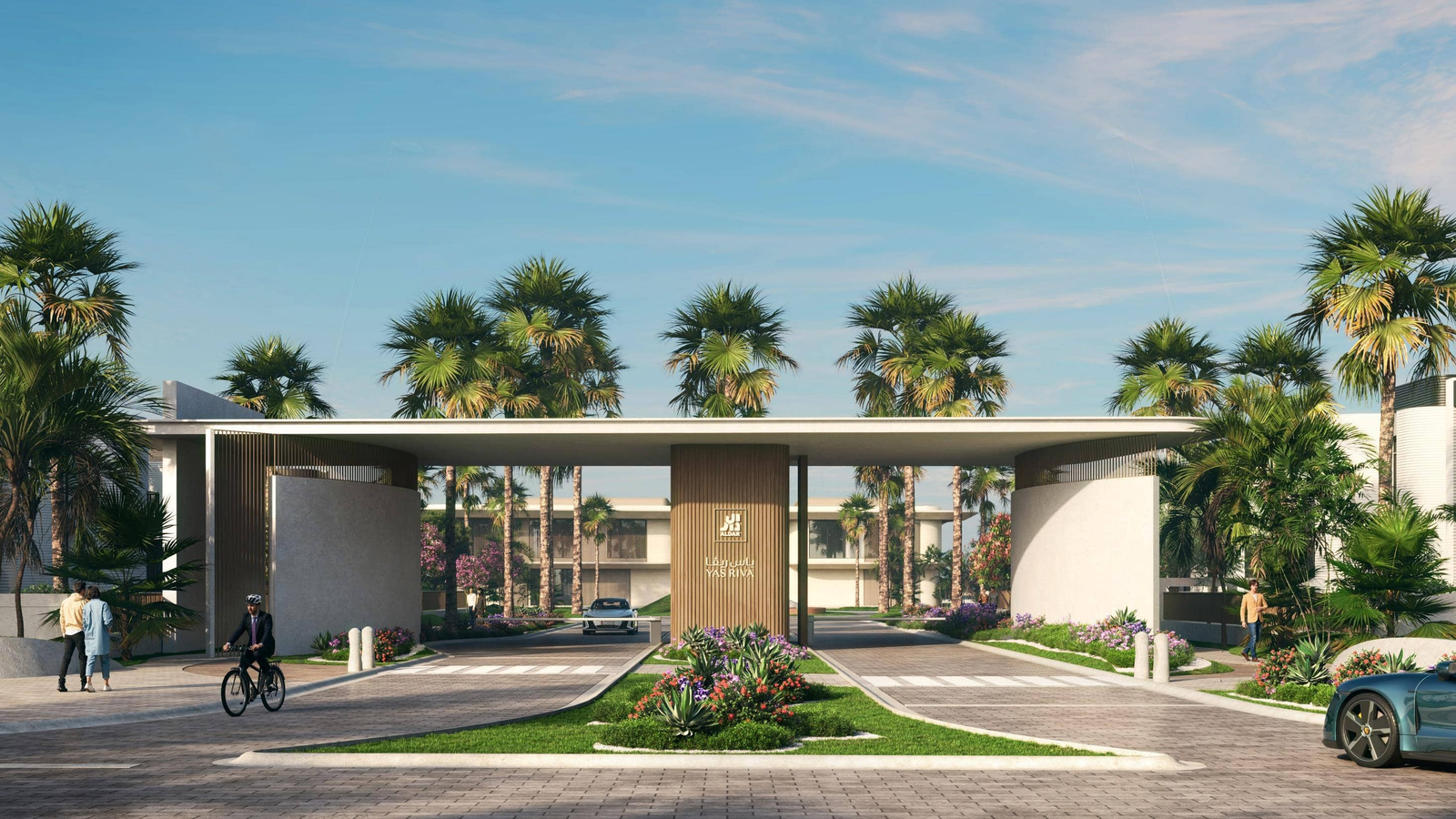 Exterior of Yas Riva terraces at Yas Island, Abu Dhabi